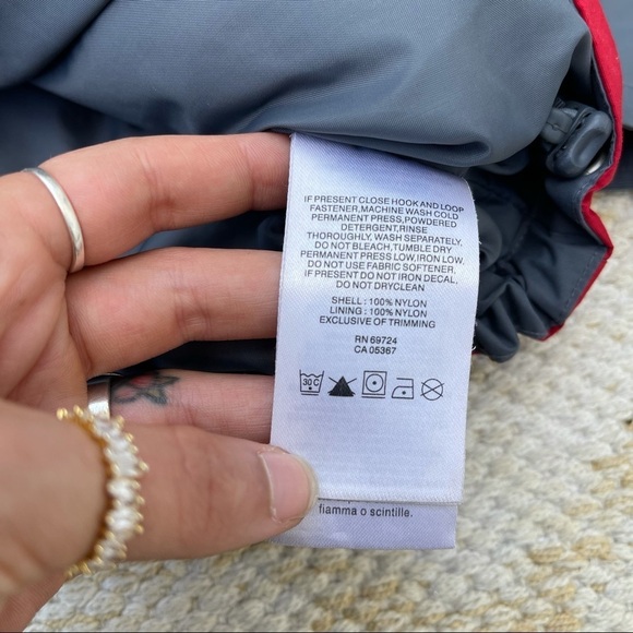 Columbia red and grey jacket - Picture 7 of 9